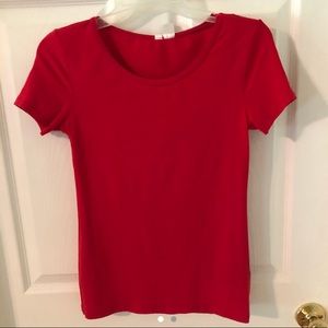 EUC Basic Red Tee H&M Size Small